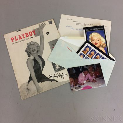 Hugh Hefner Autographed First Issue of Playboy Magazine Featuring Marilyn Monroe.