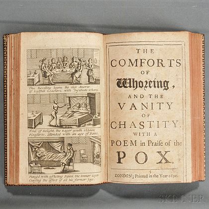 Sammelband of Seven Rare English Erotic and Controversial Works, c. 1638-1691.