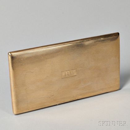 American 14kt Gold Cigarette Case