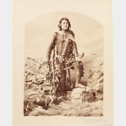 Bell, Charles Milton (1848-1893) Ten Large Albumen Photographs of Diné/Navajo People.
