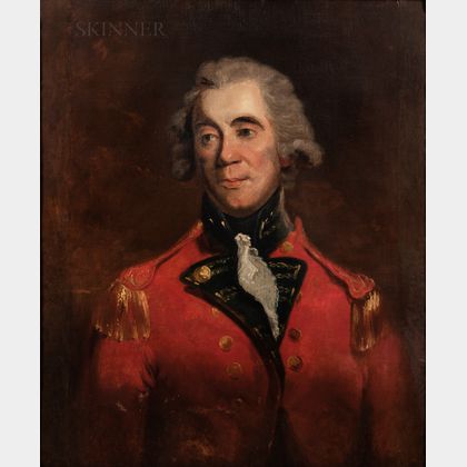 Attributed to Sir William Beechey (British, 1753-1839) Portrait of an Officer, Said to be Lieutenant-General Sir Thomas Picton.