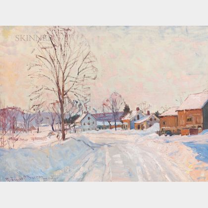 Robert Emmett Owen (1878-1957) Sunny Afternoon on the Mohawk Trail, Winter