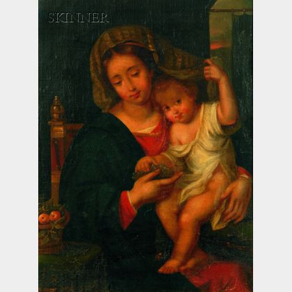 After Raphael (Raffaello Sanzio) (Italian, 1483-1520) Madonna and Child