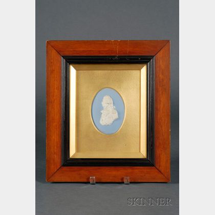 Wedgwood Solid Blue Jasper Portrait Medallion of Nelson