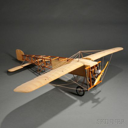 Wood and Fabric Model of the "BLERIOT XI" Airplane
