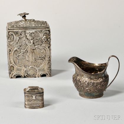 Three Pieces of European Silver Hollowware