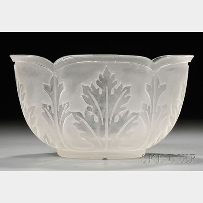 Acanthus Bowl, Possibly Steuben