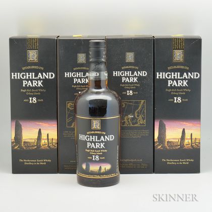 Highland Park 18 Years Old, 5 750ml bottles (4 oc) 