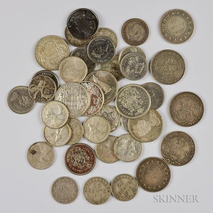 Thirty-eight Canadian Coins