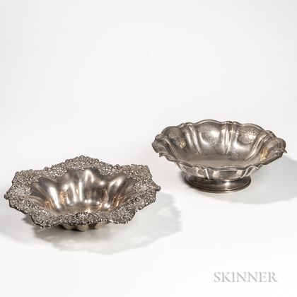 Two American Sterling Silver Center Bowls