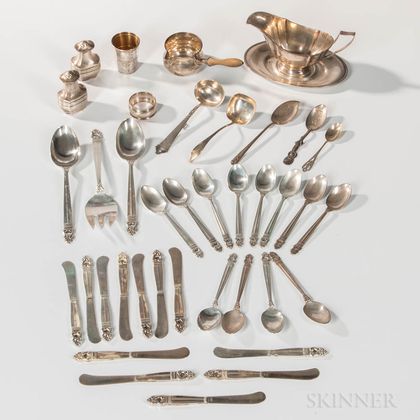 Group of Sterling Silver Flatware and Hollowware
