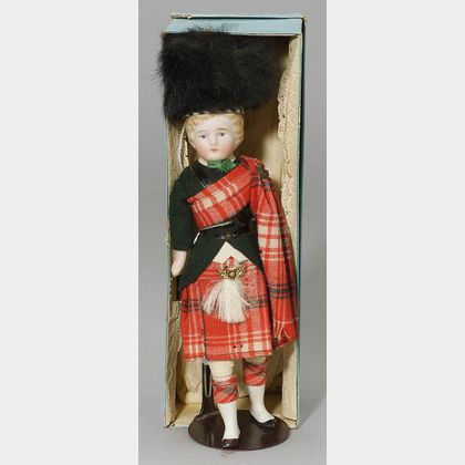 Bisque Shoulder Head Doll in Beefeater Costume