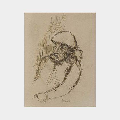 Pierre Bonnard (French, 1867-1947) Portrait de Renoir