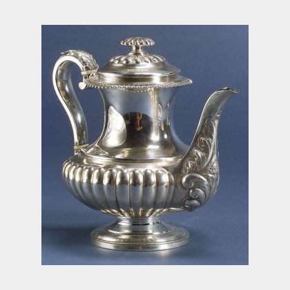 George IV/William IV Silver Coffeepot