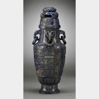 Lapis Lazuli Vase and Cover