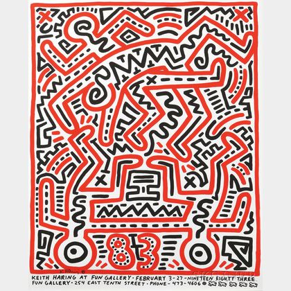 Keith Haring (American, 1958-1990) Keith Haring at Fun Gallery