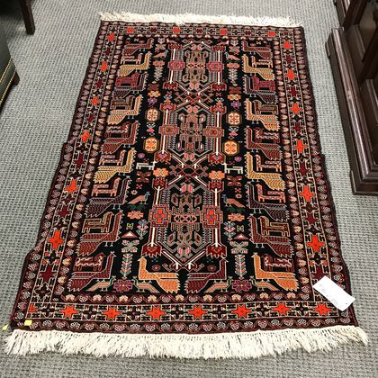 Southwest Persian Rug with Animals
