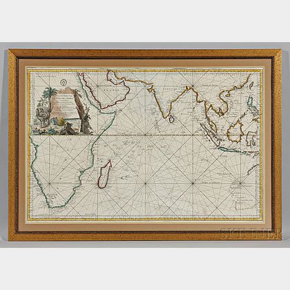 Indian Ocean. Jacques Nicolas Bellin (1703-1772) Carte Reduite de L'Ocean Oriental ou Mer des Indes.