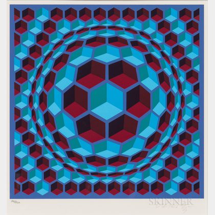 Victor Vasarely (Hungarian/French, 1906-1997) Pixis