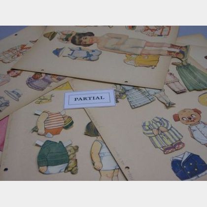 Large Lot of Paper Dolls and Related Ephemera