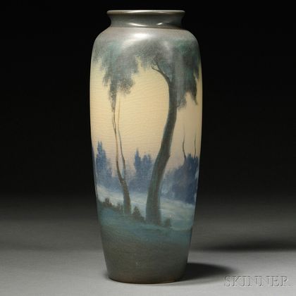 Rookwood Pottery Scenic Vellum Vase 