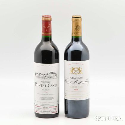 Mixed Bordeaux 1996 Lot, 2 bottles 