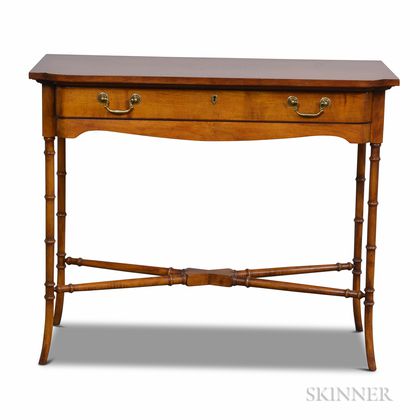 Wellington Hall Regency-style Mahogany One-drawer Console Table