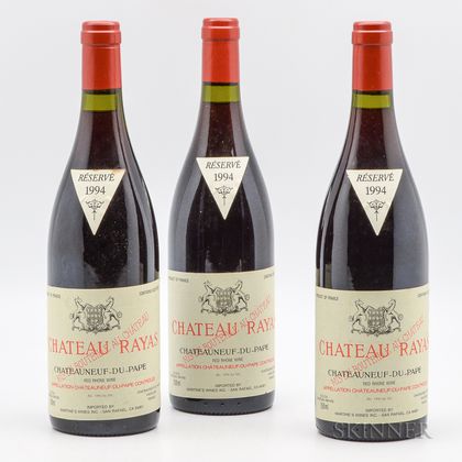 Rayas Chateauneuf du Pape Reserve 1994, 3 bottles 