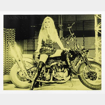 Russell Young (British, b. 1959) Brigitte Bardot on Bike