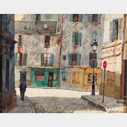 Henry Martin Gasser (American, 1909-1981) Light and Shadow, Paris