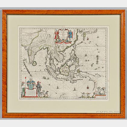 India, China, Southeast Asia. Willem Janszoon Blaeu (1571-1638) India quae Orientalis dicitur, et Insulae Adiacentes.