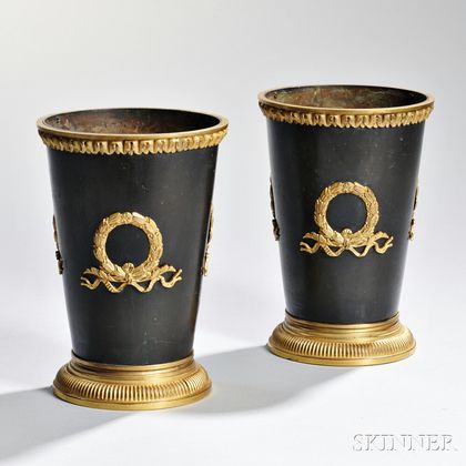 Pair of French Empire-style Cachepots