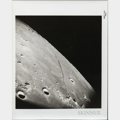 Apollo 8, Moon Views, December 1968, Three Photographs.