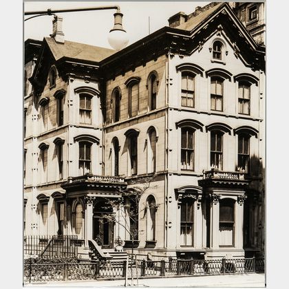 Walker Evans (American, 1903-1975) Brownstone Houses, 222 Columbia Heights, Brooklyn [variant]