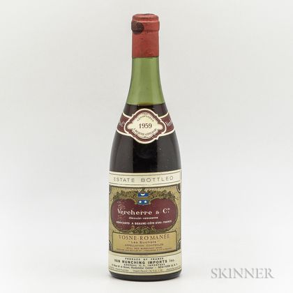 Vercherre & Co Vosne Romanee Les Suchots 1959, 1 bottle 