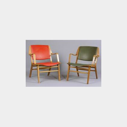 Two Mid Century Modern Danish Chairs