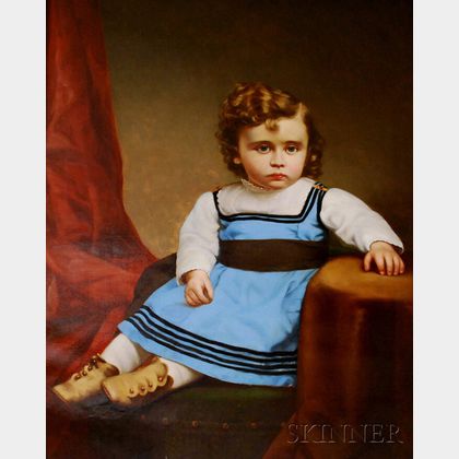 American School, 19th Century Portrait of a Little Boy