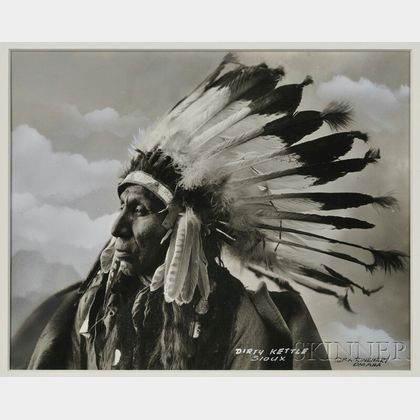 Frank Rinehart Silver Gelatin Print of "Dirty Kettle, Sioux"