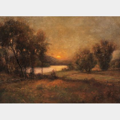 Robert Swain Gifford (American, 1840-1905) Pasture at Sunset