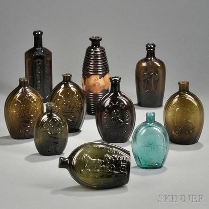 Colorful Blown Glass Bottles