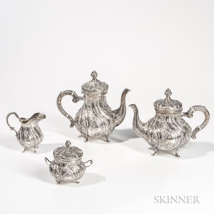 Four-piece Sterling Silver Tea and Coffee Service