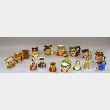 Seventeen Assorted Ceramic Character Jugs