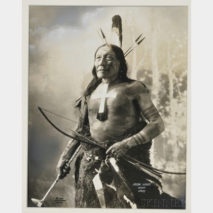 Frank Rinehart Silver Gelatin Print of "Iron Hawk, Sioux,"