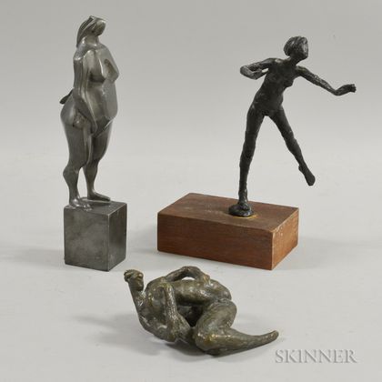 Three Small Figural Sculptures: Rudolf Svoboda (1924-1994),Standing Nude
