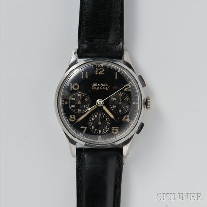 Benrus Sky Chief Three-register Chronograph Wristwatch