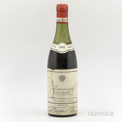 Henri Boillot Pommard Les Jarollieres 1961, 1 bottle 