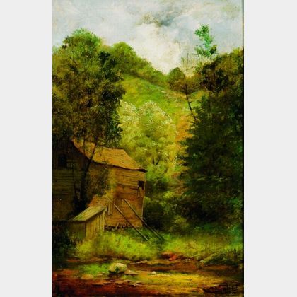 Charles Muller (German/American, 19th Century) A Glen Cove, Long Island View