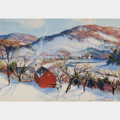 John Whorf (American, 1903-1959) Winter Morning
