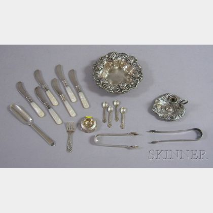 Group of Silver Flatware and Serving Items