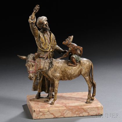 Austrian Cold-painted Bronze Figural Group